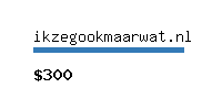 ikzegookmaarwat.nl Website value calculator