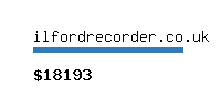 ilfordrecorder.co.uk Website value calculator