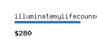 illuminatemylifecounseling.com Website value calculator