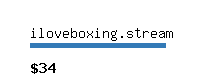 iloveboxing.stream Website value calculator
