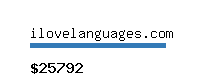 ilovelanguages.com Website value calculator