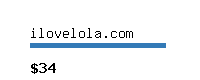 ilovelola.com Website value calculator