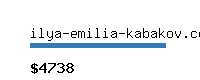 ilya-emilia-kabakov.com Website value calculator