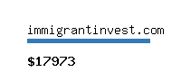 immigrantinvest.com Website value calculator