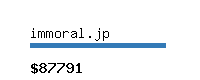 immoral.jp Website value calculator