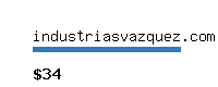 industriasvazquez.com Website value calculator