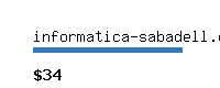 informatica-sabadell.com Website value calculator