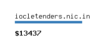 iocletenders.nic.in Website value calculator