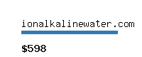 ionalkalinewater.com Website value calculator