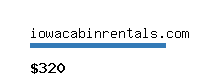 iowacabinrentals.com Website value calculator