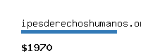 ipesderechoshumanos.org Website value calculator