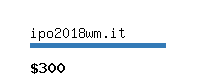 ipo2018wm.it Website value calculator