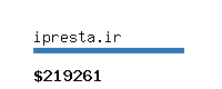 ipresta.ir Website value calculator