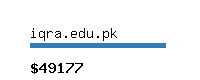 iqra.edu.pk Website value calculator