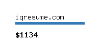 iqresume.com Website value calculator