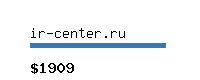 ir-center.ru Website value calculator