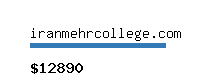 iranmehrcollege.com Website value calculator