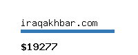 iraqakhbar.com Website value calculator