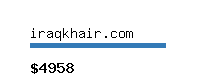 iraqkhair.com Website value calculator