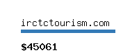 irctctourism.com Website value calculator