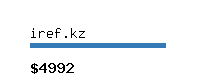 iref.kz Website value calculator