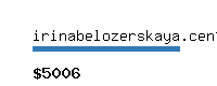 irinabelozerskaya.center Website value calculator