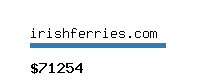 irishferries.com Website value calculator