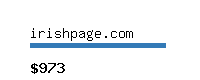 irishpage.com Website value calculator