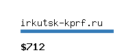 irkutsk-kprf.ru Website value calculator