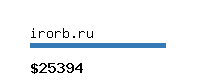 irorb.ru Website value calculator