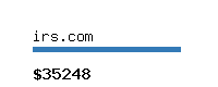 irs.com Website value calculator