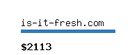 is-it-fresh.com Website value calculator