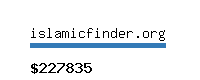 islamicfinder.org Website value calculator