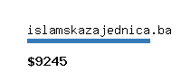 islamskazajednica.ba Website value calculator