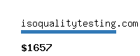 isoqualitytesting.com Website value calculator