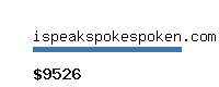 ispeakspokespoken.com Website value calculator