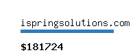 ispringsolutions.com Website value calculator