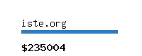 iste.org Website value calculator