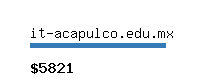 it-acapulco.edu.mx Website value calculator