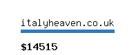 italyheaven.co.uk Website value calculator