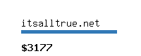 itsalltrue.net Website value calculator