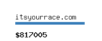 itsyourrace.com Website value calculator