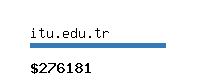 itu.edu.tr Website value calculator