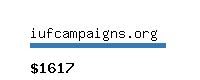 iufcampaigns.org Website value calculator