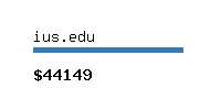 ius.edu Website value calculator