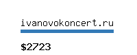 ivanovokoncert.ru Website value calculator