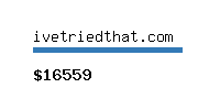 ivetriedthat.com Website value calculator