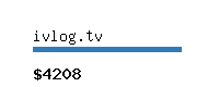 ivlog.tv Website value calculator