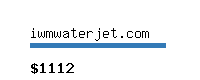 iwmwaterjet.com Website value calculator