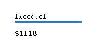 iwood.cl Website value calculator